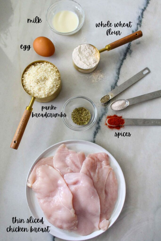 Crispy Oven-Baked Breaded Chicken Cutlets 