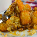 Frisco Tater Tot Casserole is an updated version of the classic recipe. Our tater tot casserole without soup has all the flavors of a Frisco Melt. It's sweet, cheesy flavor will have your kids begging for more.