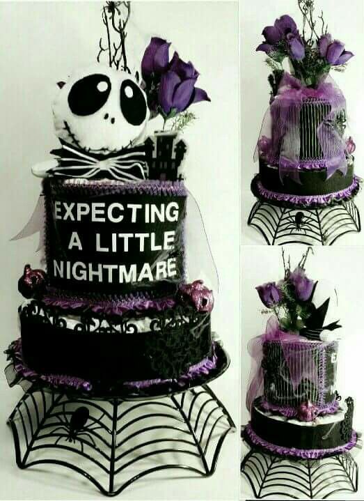 jack skellington diaper cake