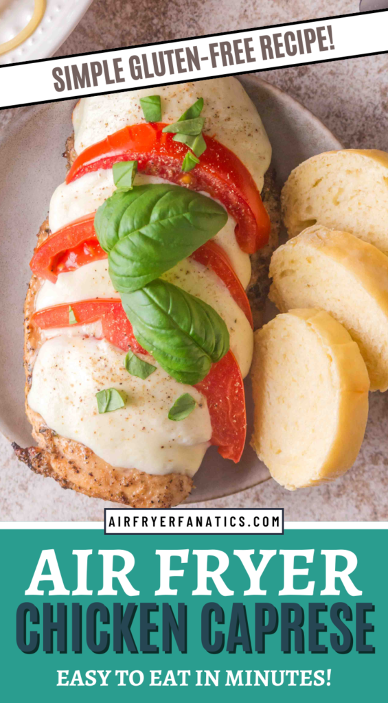 gluten free air fryer caprese chicken