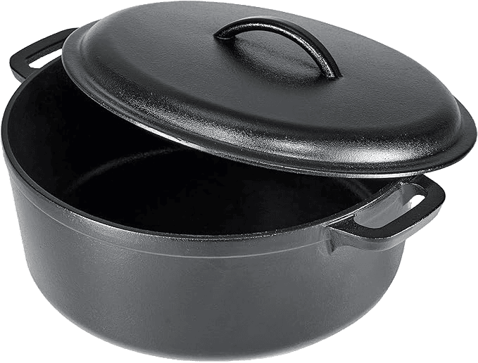 Cast iron Dutch oven pot available on Amazon.