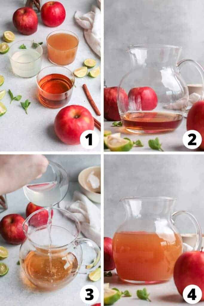 Apple Cider Mojito with Rum