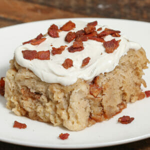 Apple Cinnamon Rolls with Bacon