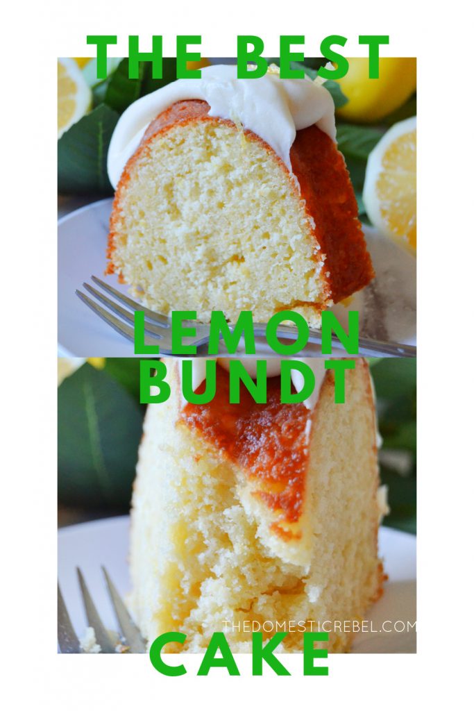 best lemon bundt cake photo collage