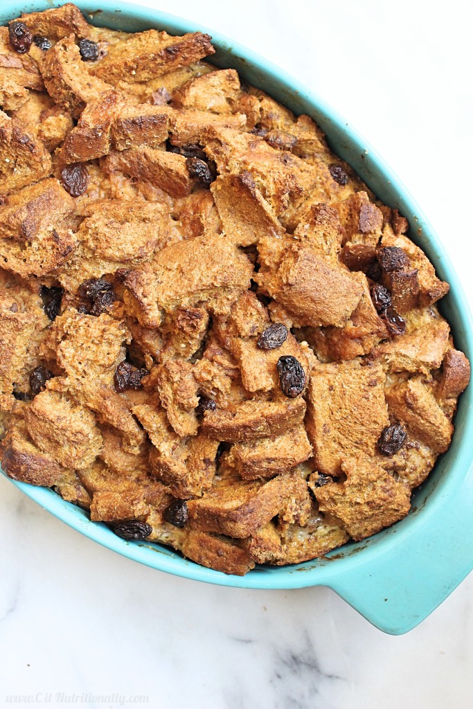 Spring clean your pantry and make this Baked Sweet Potato French Toast Casserole that is full of whole grains, ingredients you likely have on hand and makes for the most delicious brunch ever! Vegetarian, Dairy free, Nut free, Peanut free Baked Sweet Potato French Toast Casserole | C it Nutritionally