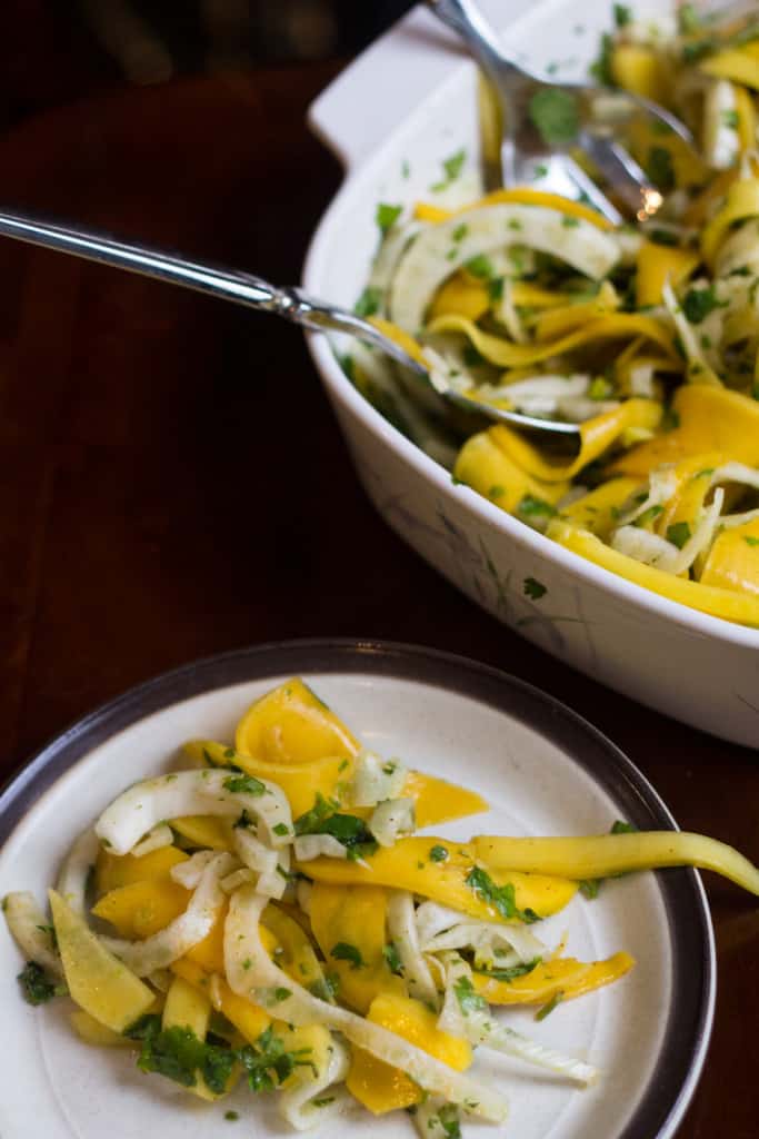 Fennel and mango slaw