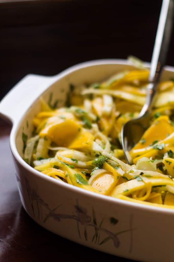 Fennel and mango slaw