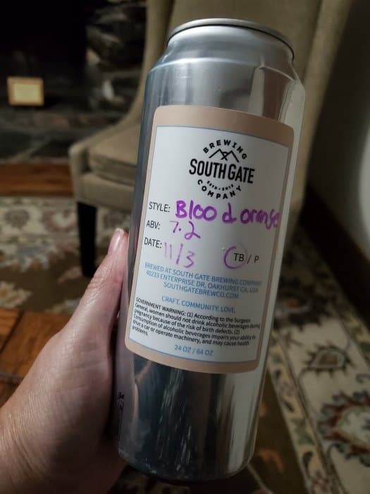 Southgate Brewing Company blood orange can