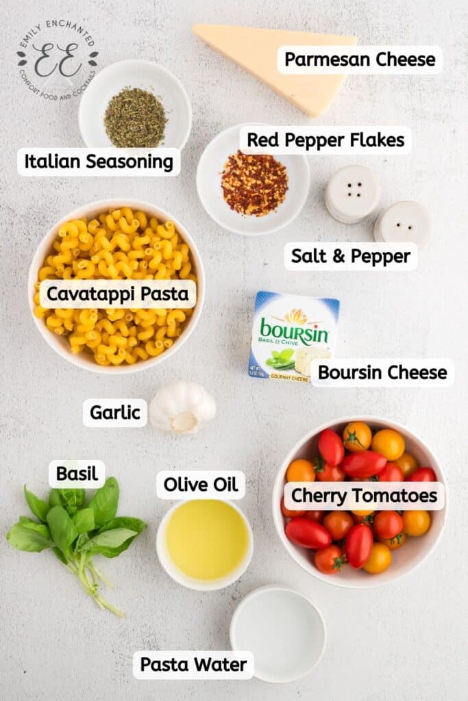 Boursin Pasta Ingredients