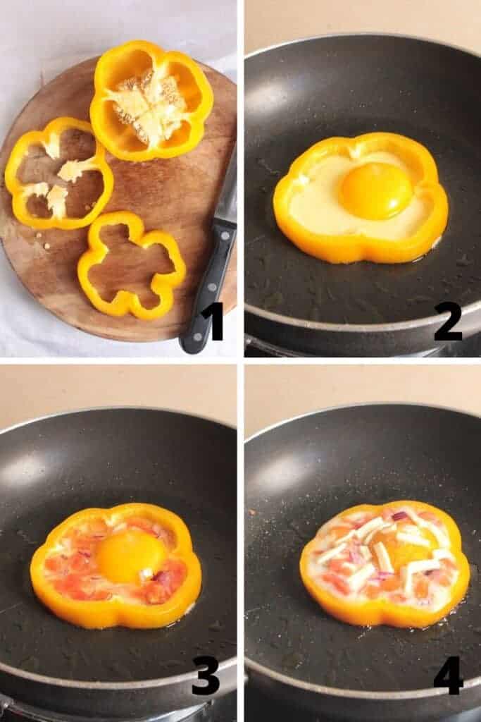 Healthy Veggie Rings with Eggs