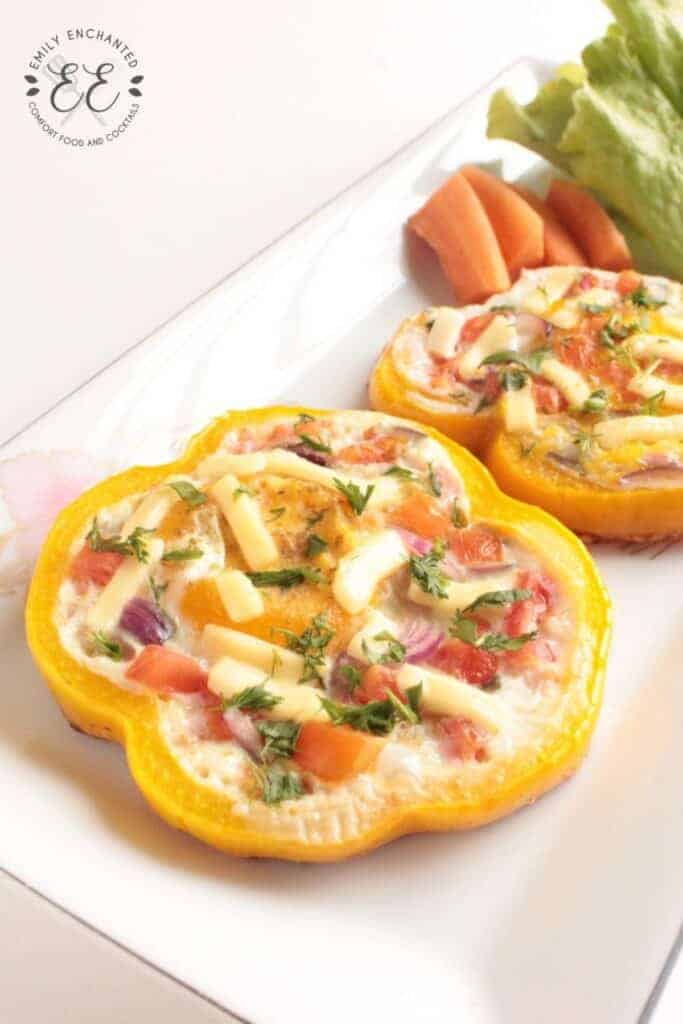 Breakfast Veggie Rings with Fried Eggs Recipe