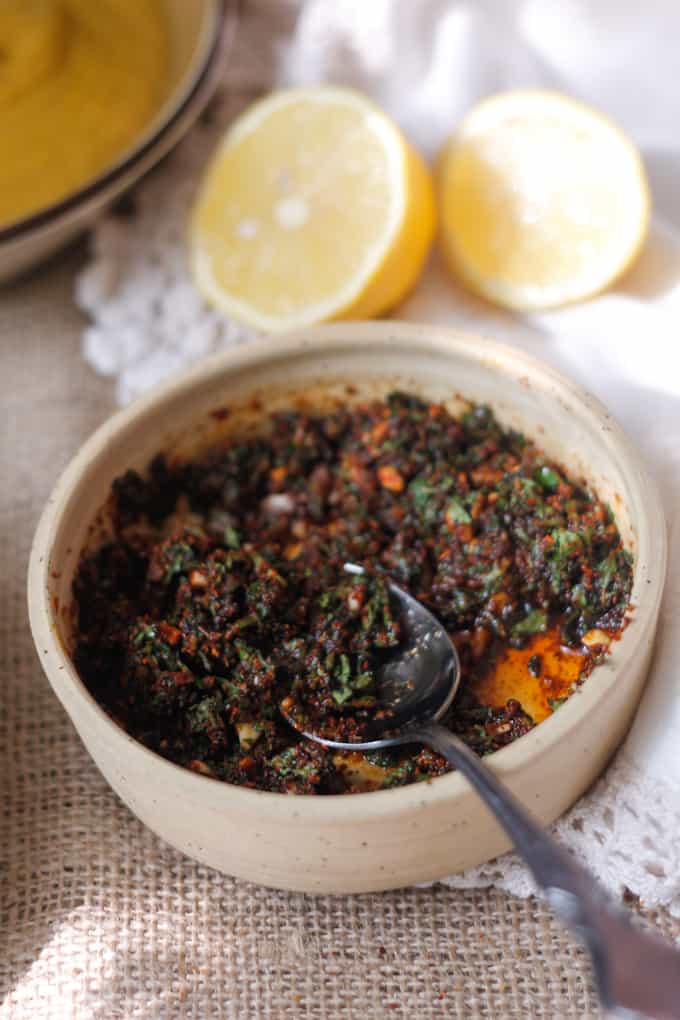 This deep and richly flavoured Moroccan carrot soup with slightly spicy chermoula is a revelation due to the pairing of garlic, cilantro and sweet, earthy carrots.