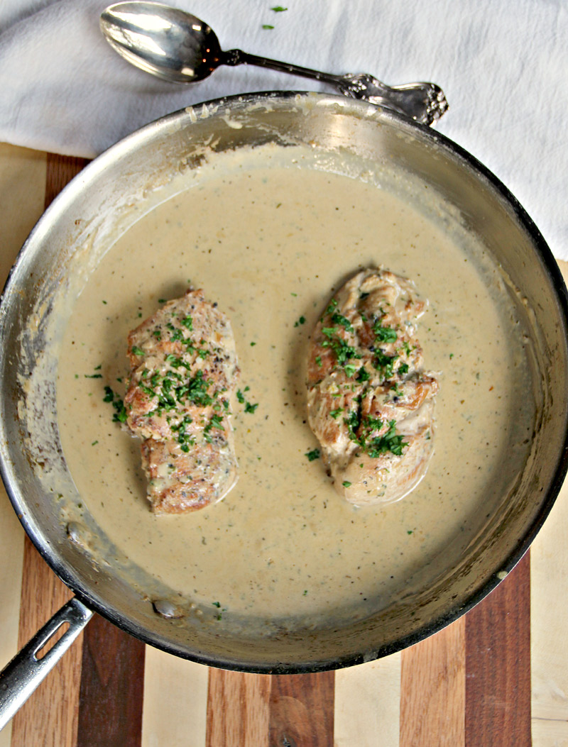 Mustard Cream Sauce is a French pan sauce with a white wine and Dijon mustard base--it's simple, classic, and delicious! 
