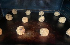 Cowboy Cookies with Toffee Bits contain oats, chocolate chips, and Heath toffee pieces for the perfect cookie (no coconut).