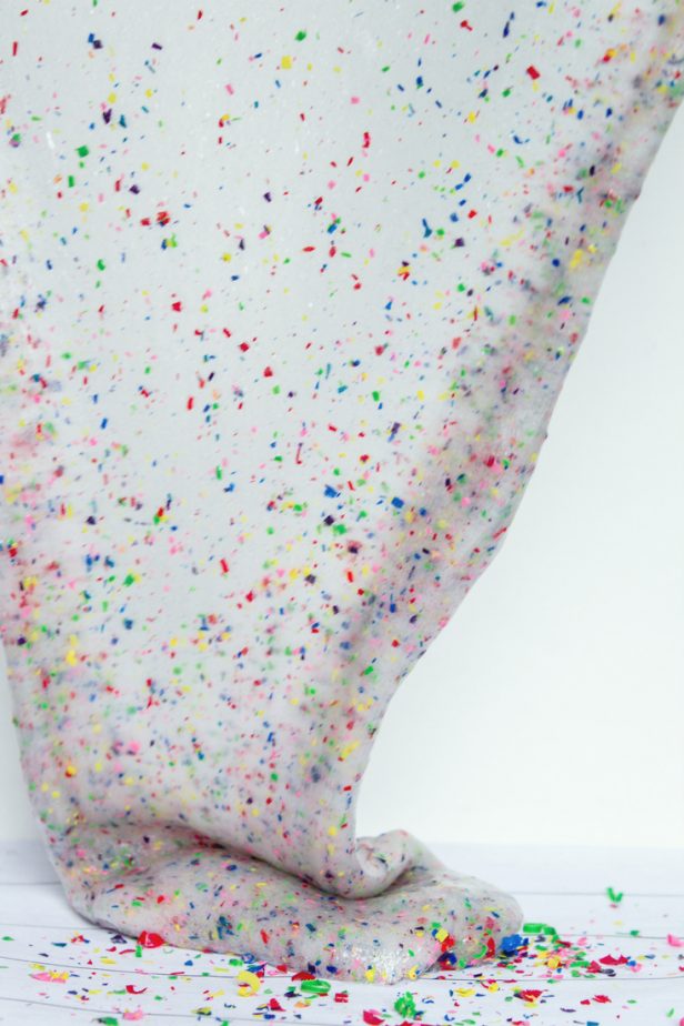 Crayon Slime being played with