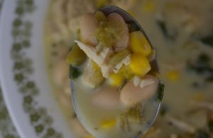 Creamy Chicken Chili is a versatile recipe that can be made on the stove top or in the Crock Pot.  The ingredients are simple, including chicken, corn, diced green chilies, cream cheese and great northern beans. This Chicken Chili Verde will hit the spot on a cool day and will cure any hunger pains.