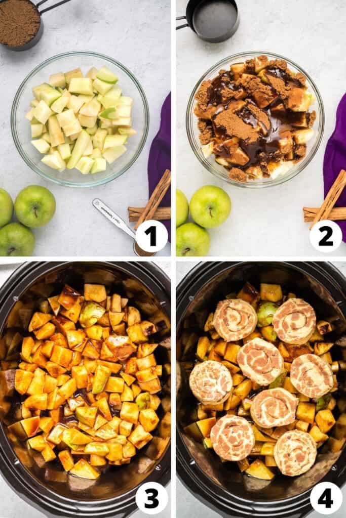 Cinnamon Roll Apple Cobbler