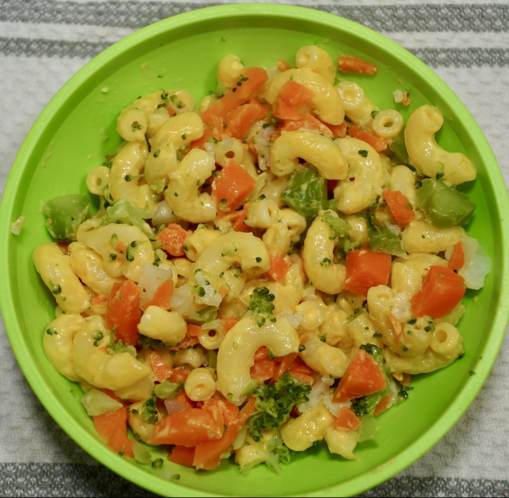 boxed mac and cheese with veggies