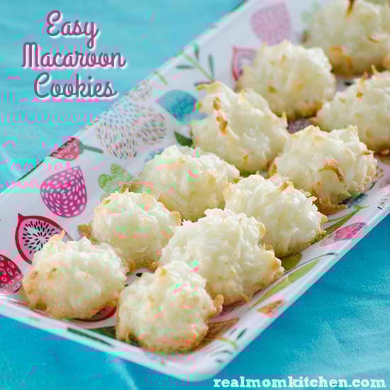 Easy Macaroon Cookies | realmomkitchen.com