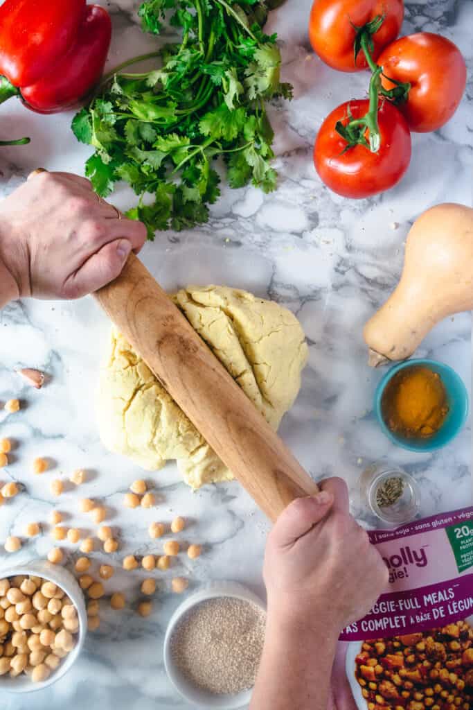 rolling gluten-free dough