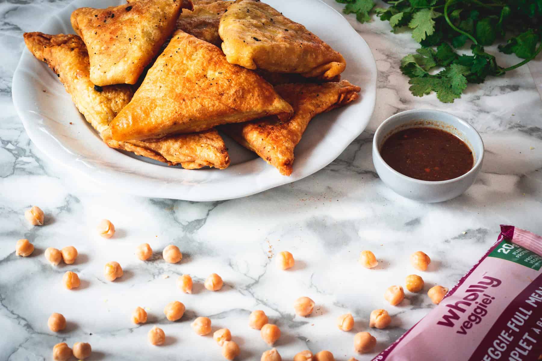 samosas with chickpeas
