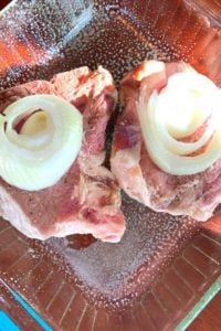 Fancy Baked Pork Chops are an oven baked pork chop recipe with an easy sauce of only 4 ingredients. Serve over rice or mashed potatoes for an instant dinner. 