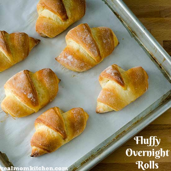 Fluffy Overnight Rolls | realmomkitchen.com