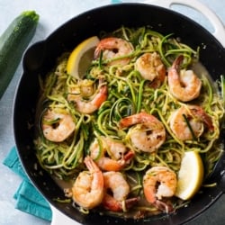 Garlic Shrimp Zucchini Noodles Recipe @bestrecipebox