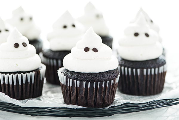 Gluten Free Ghost Cupcakes