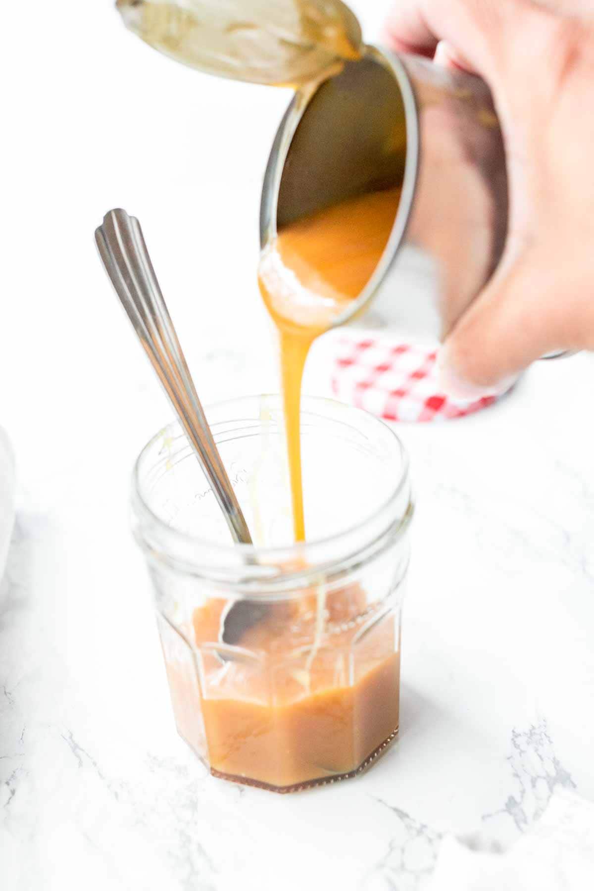 This dulce the leche caramel is sweet and fast. You can make vegan Instant Pot dulce de leche with condensed coconut milk. Want regular just use condensed milk instead. A great topping for all your cakes, pies and ice creams.