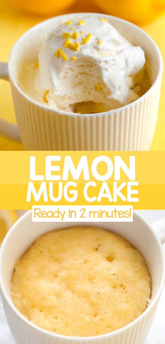 Microwave Lemon Cake In A Mug Recipe