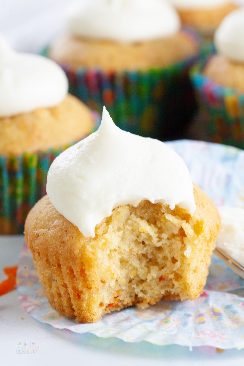 Moist carrot cake cupcakes