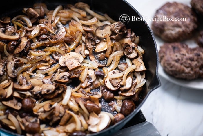 Best Mushroom gravy Recipe with Salisbury Steak step by step 