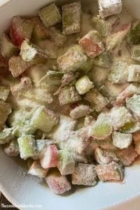 Eaten plain or with ice cream, you can't beat Old Fashioned Rhubarb Cobbler.  With few steps and simple ingredients, this recipe is a keeper.