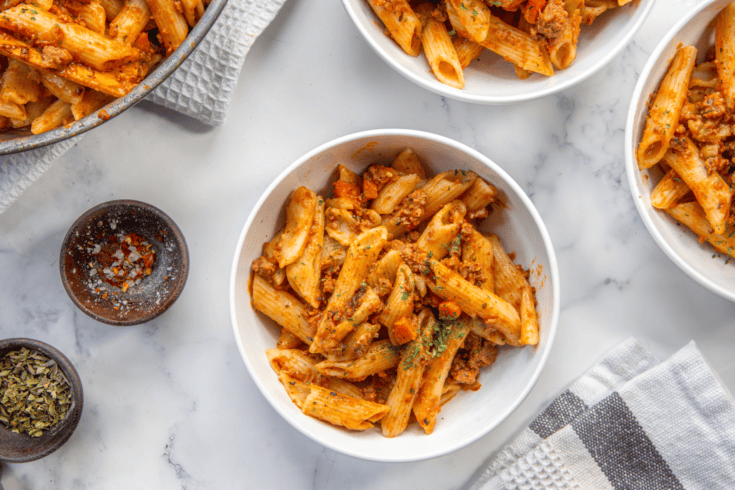 Penne Pasta with Ground Beef Recipe