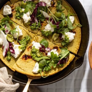 Pesto-Socca-with-Antipasti-Salad