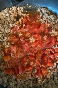 Potato Goulash with Ground Beef is a easy dinner idea.  If you've ever wondered what can I add to boxed scalloped potatoes, look no farther.  This recipe uses boxed scalloped potatoes and ground beef for a kid-friendly meal. 