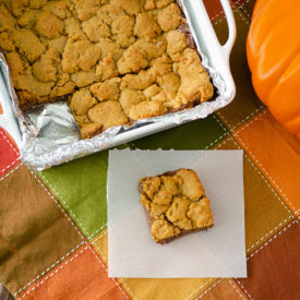 Pumpkin Nutella Cookie Bars | realmomkitchen.com