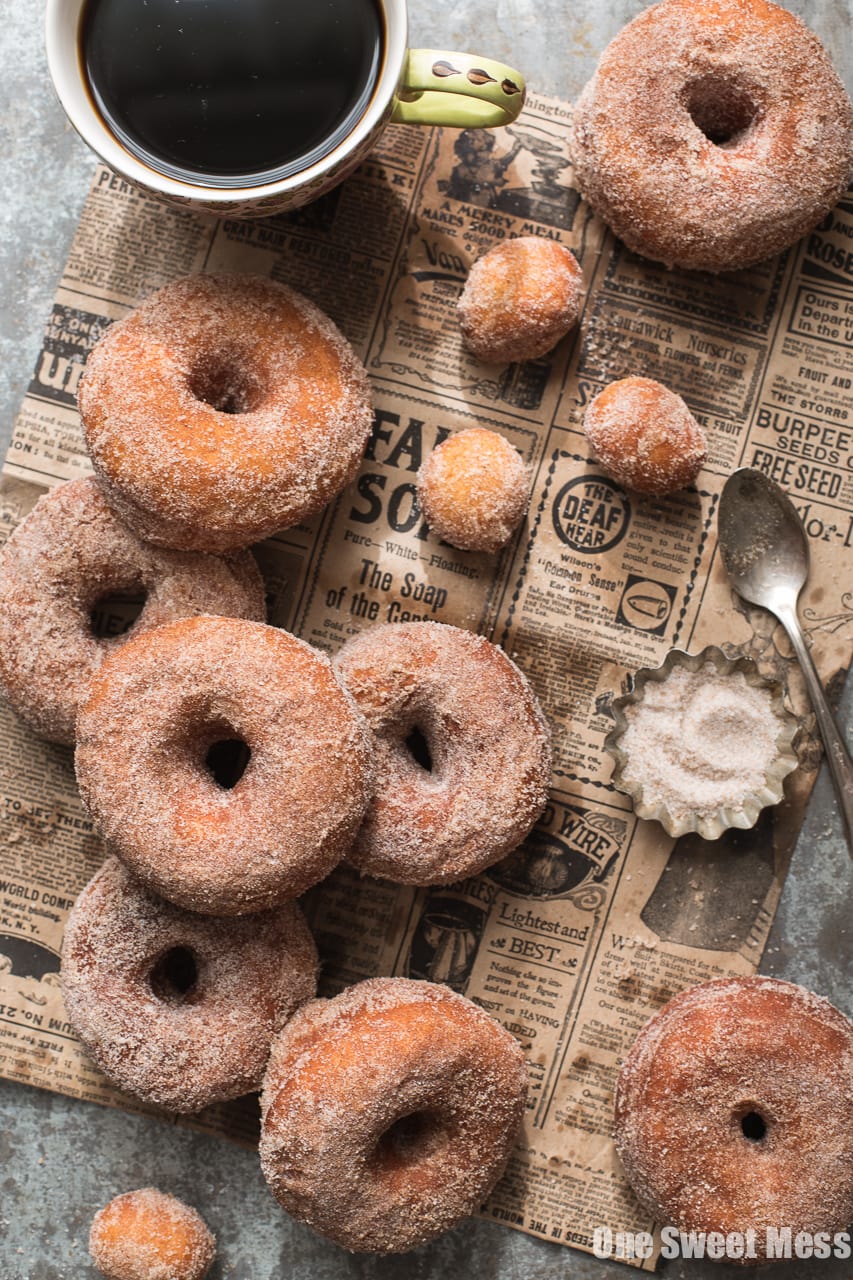 Pumpkin Spice Sugared Donuts
