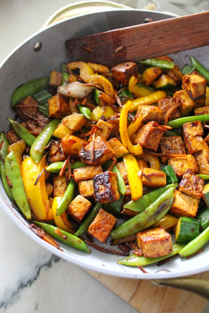 Snap Pea Tofu Stir Fry