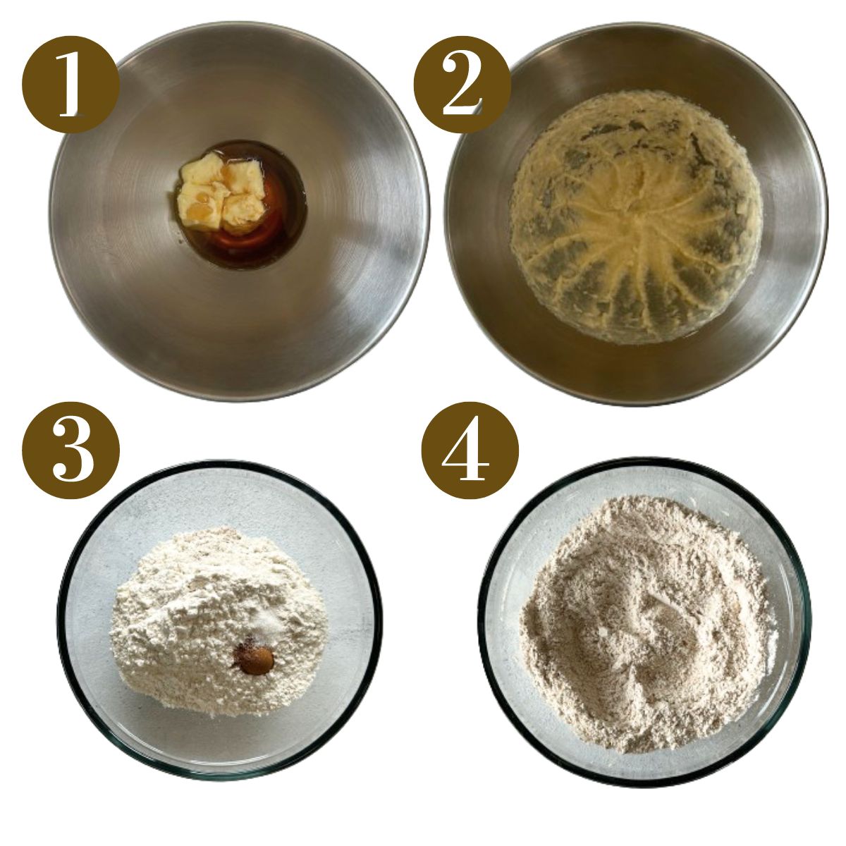 Steps to make homemade teddy grahams.