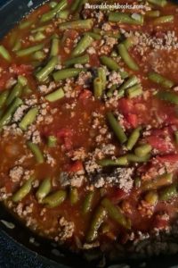 This green bean chili is full of vegetables and flavor.