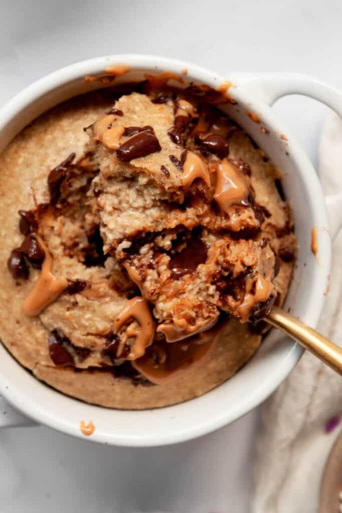 chocolate chip air fryer baked oats