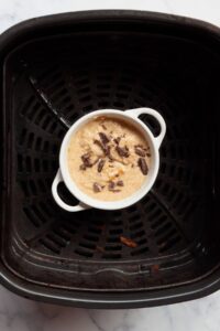 baked oats in ramekin unbaked in air freyr basket