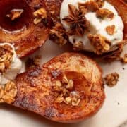 caramelized sweet air fryer pears