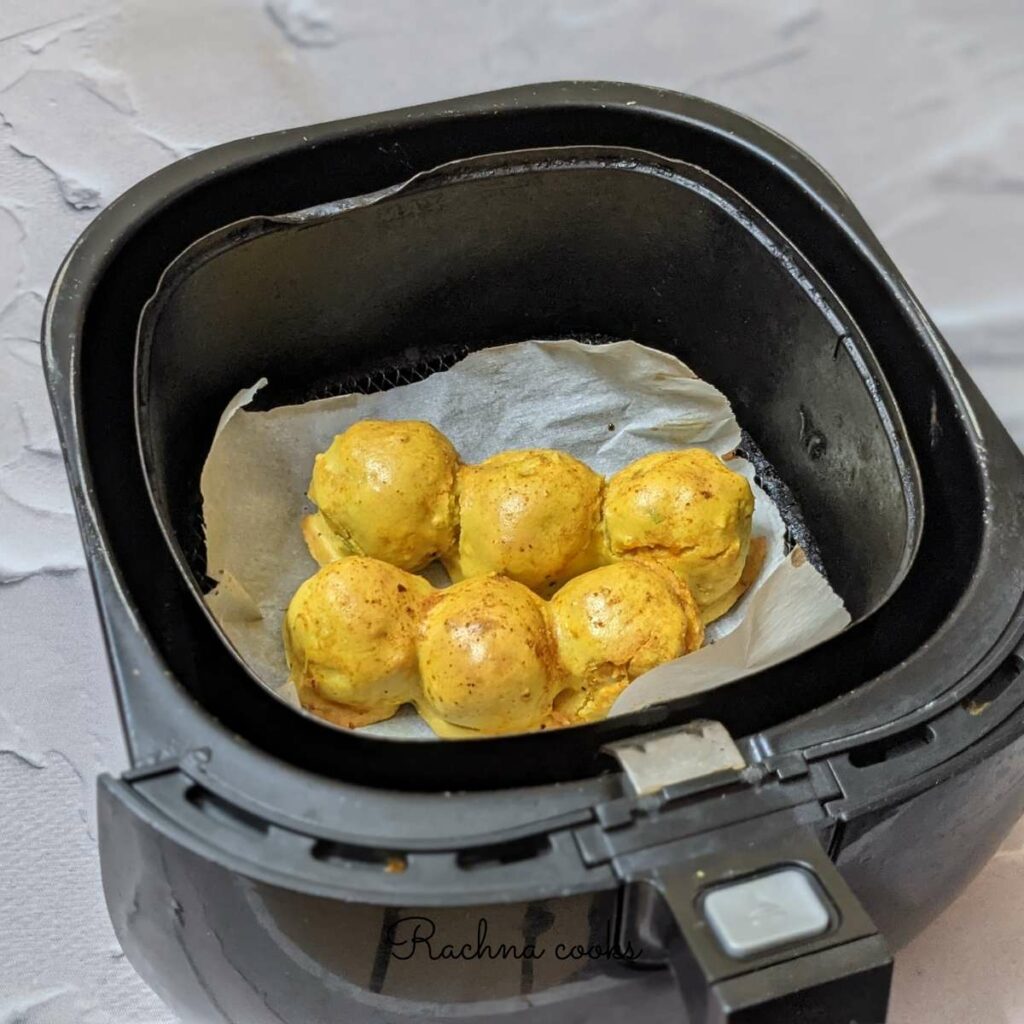 batata vadas fried in air fryer