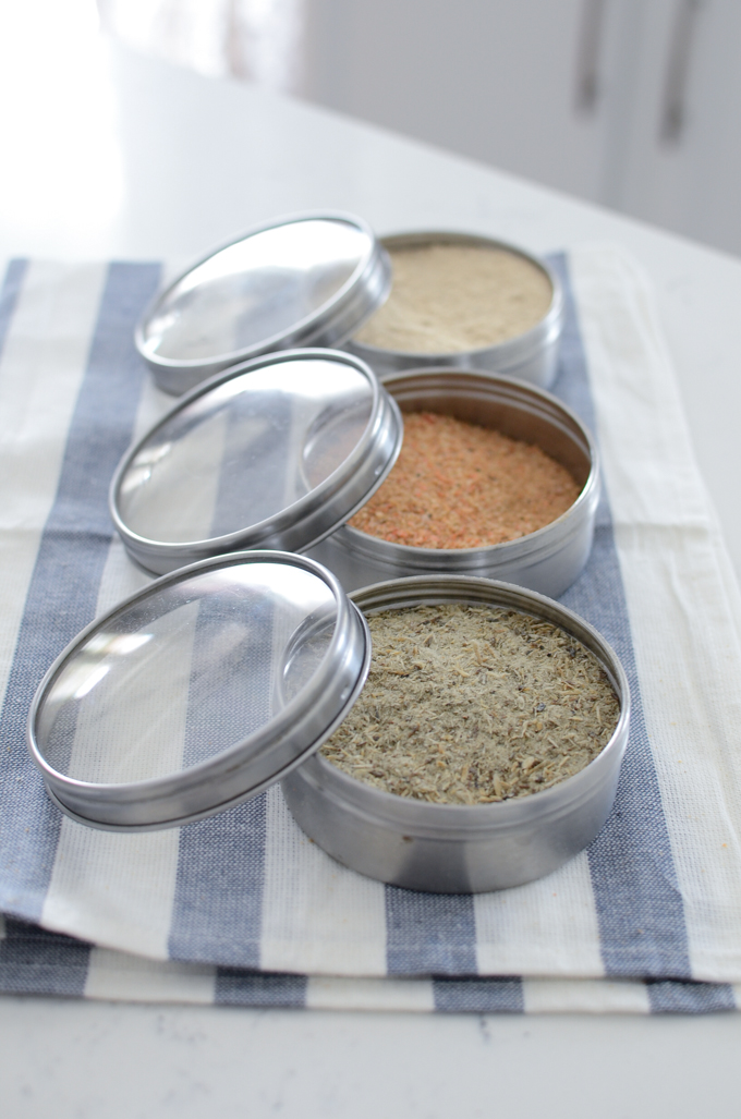 All-natural homemade Korean flavor enhancers in containers.