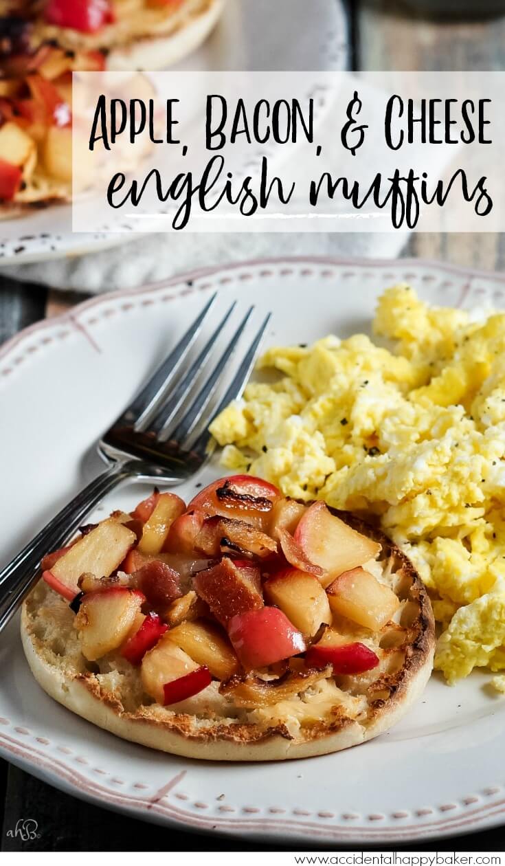 Apple Bacon Cheese English Muffins