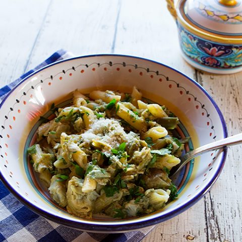 Melted Artichoke Pasta