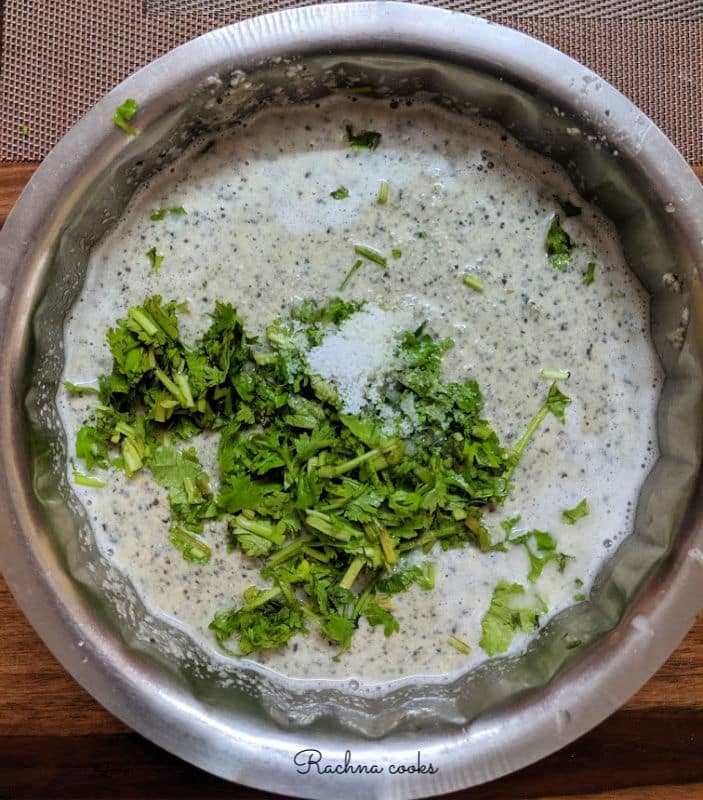 vegan millet and lentil crepe